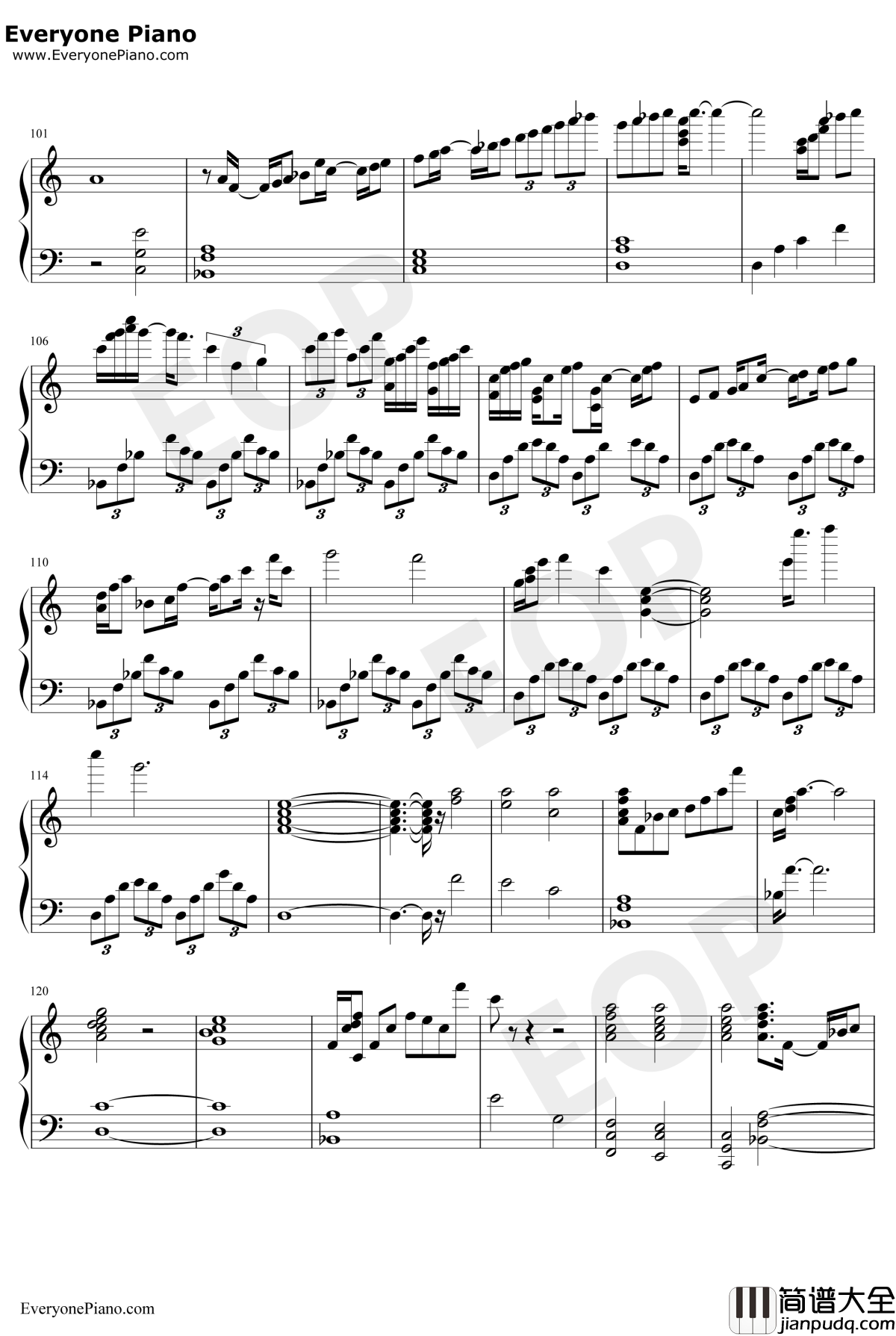 White_with_You钢琴谱_折户伸治_SummerPockets插曲