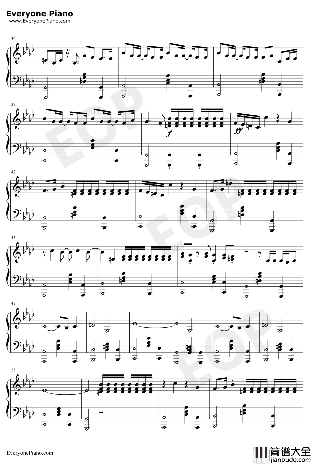 Swan_Song钢琴谱_DuaLipa_阿丽塔战斗天使OST