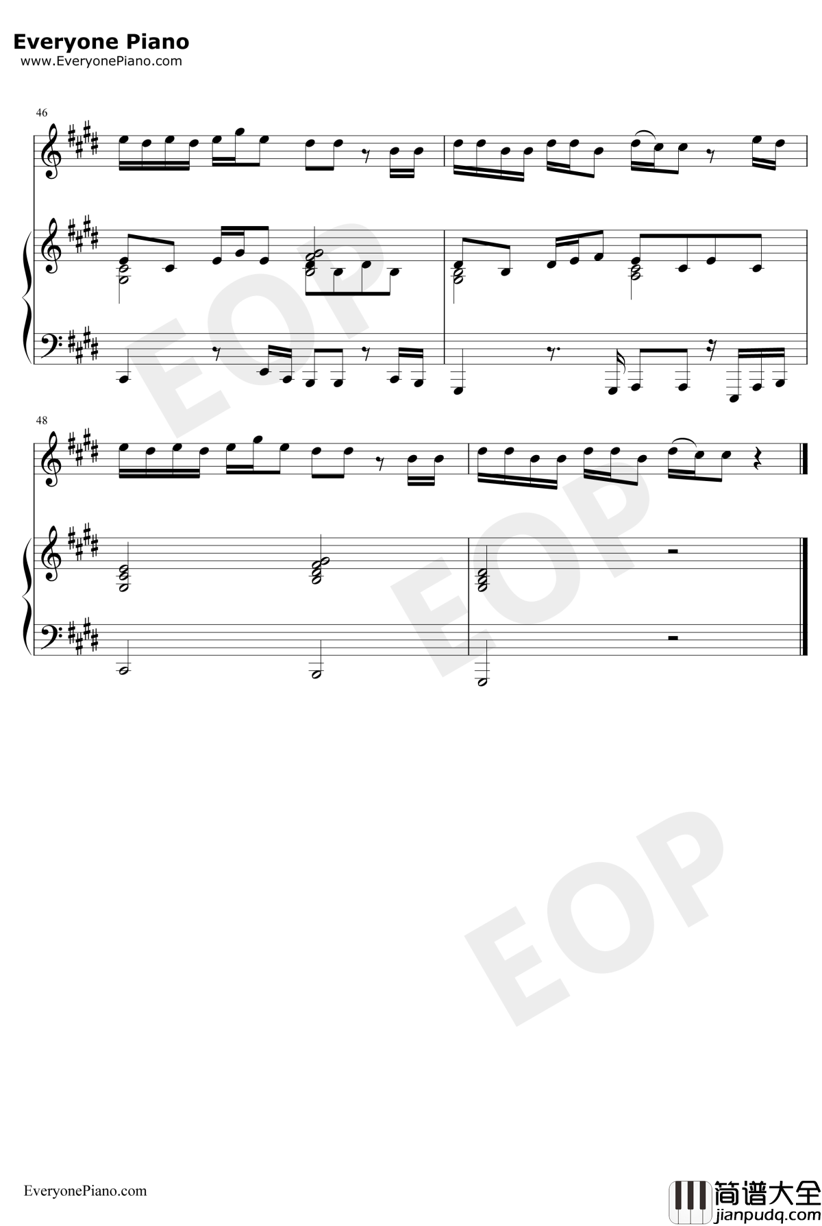 Let_Me_Down_Slowly钢琴谱_Alec_Benjamin