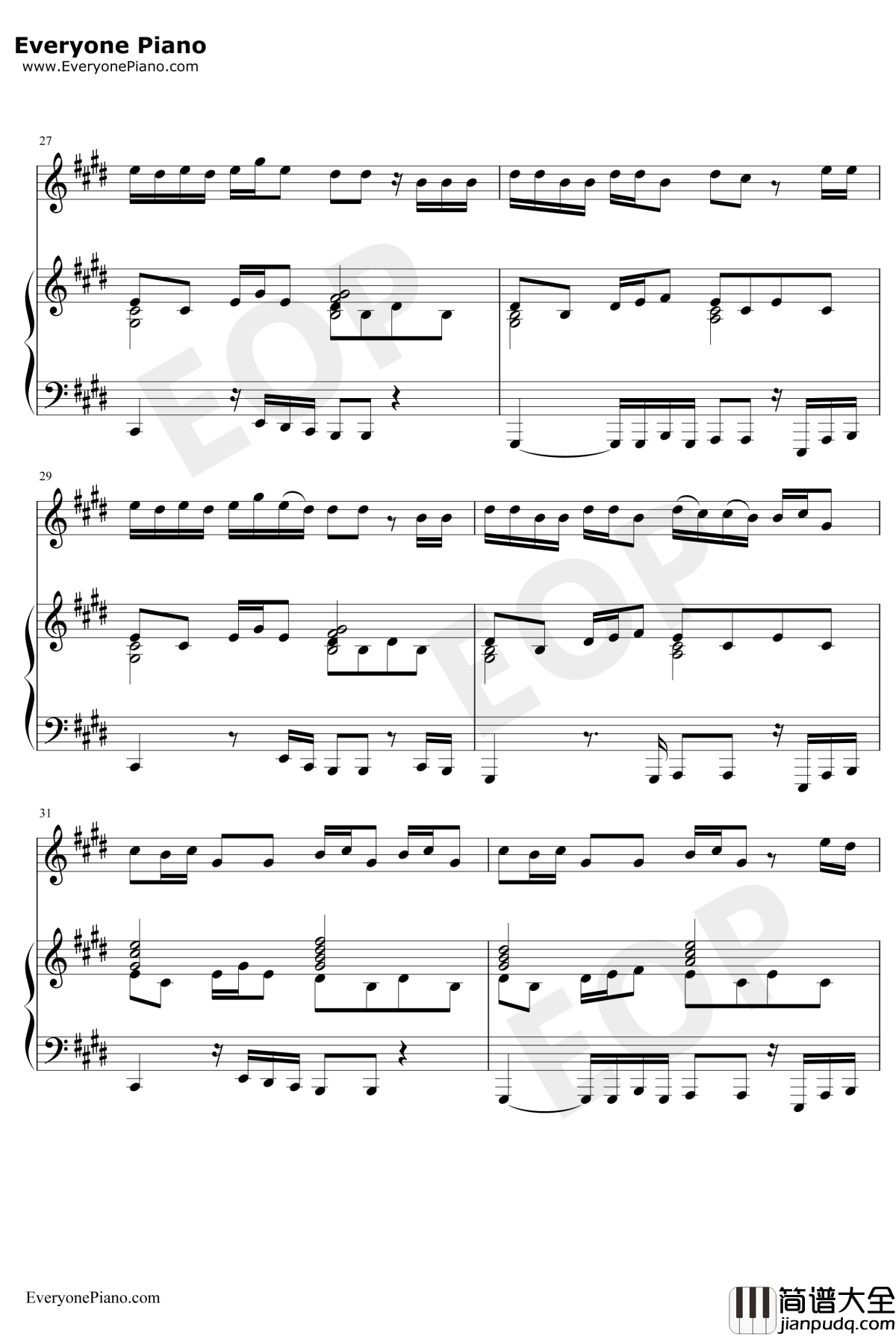 Let_Me_Down_Slowly钢琴谱_Alec_Benjamin