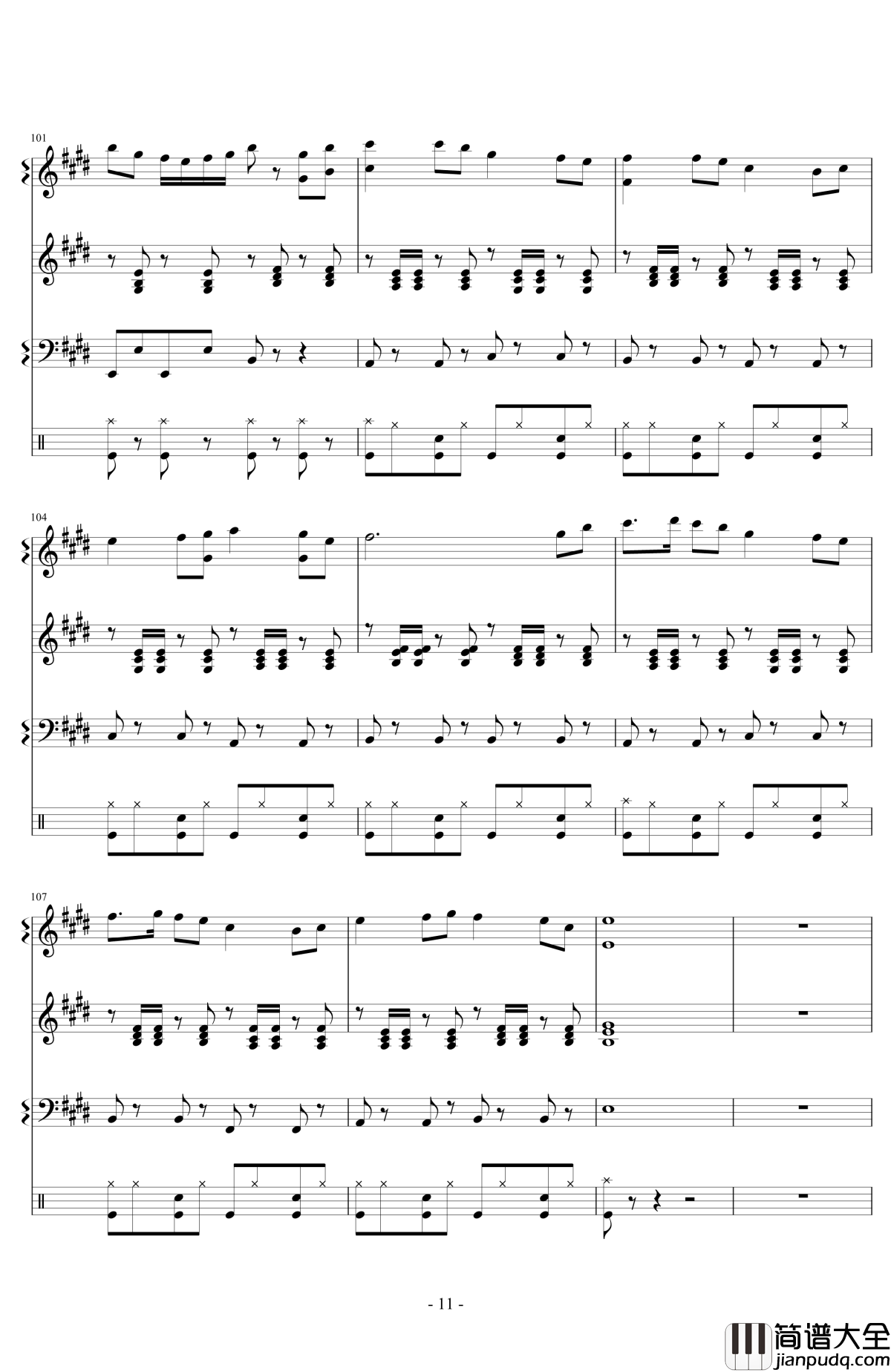 Monody钢琴谱_The_Fat_Rat_坚持下去，记忆永不褪色