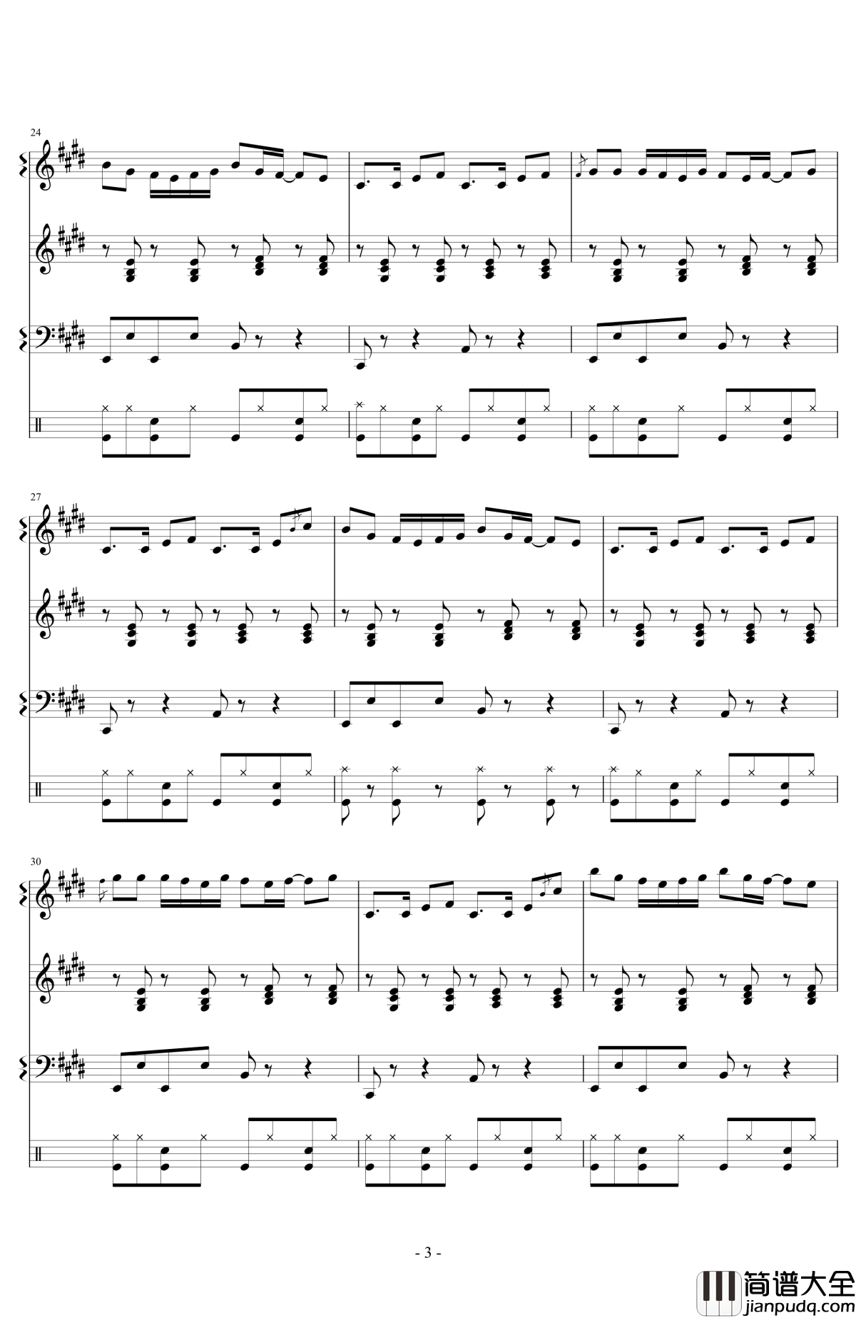 Monody钢琴谱_The_Fat_Rat_坚持下去，记忆永不褪色