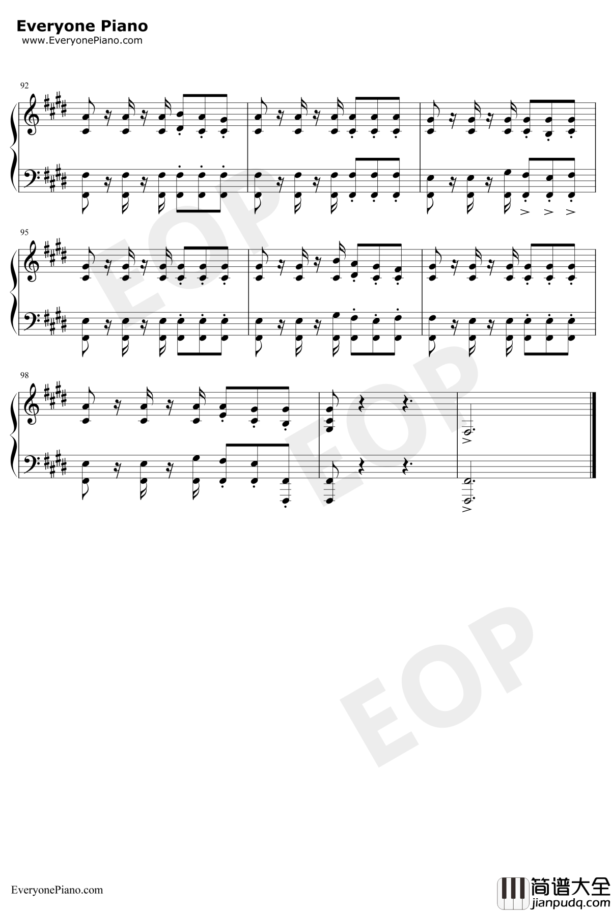 Within钢琴谱_Mili_哥布林杀手OST