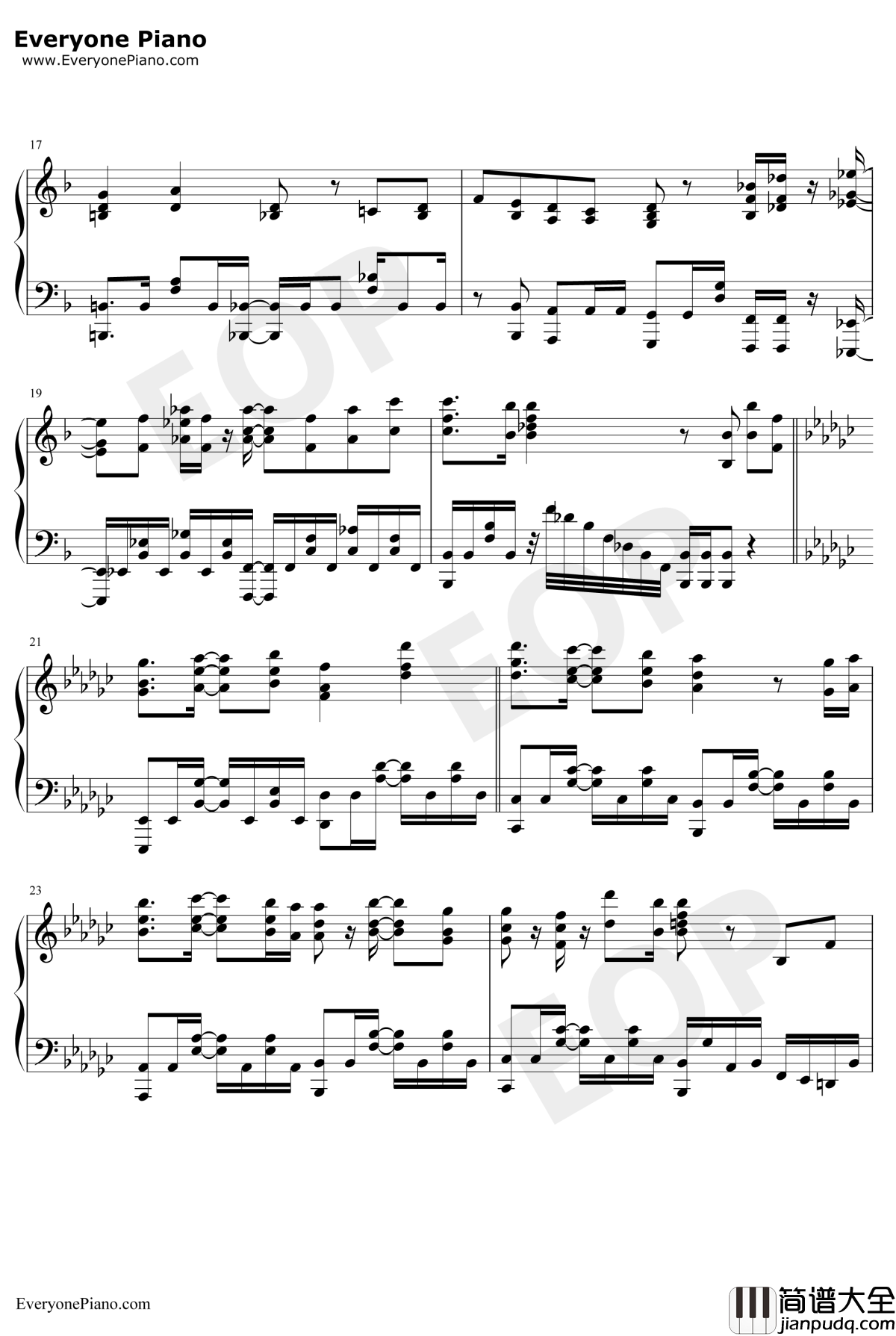 リベラシオン钢琴谱_渊上舞_尤利西斯贞德与炼金的骑士OP