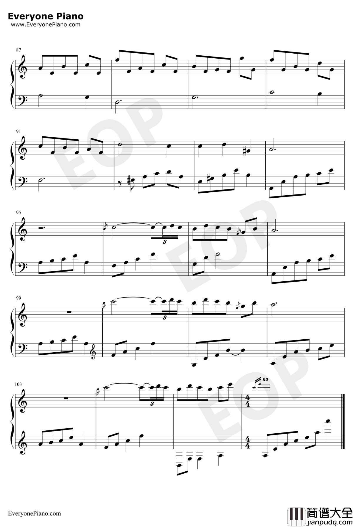 Memories_Of_The_Winter钢琴谱_The_Daydream_冬日回忆