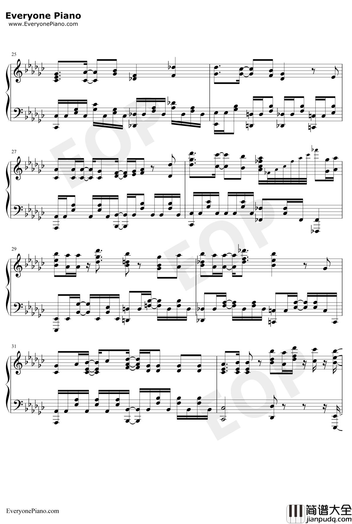 リベラシオン钢琴谱_渊上舞_尤利西斯贞德与炼金的骑士OP