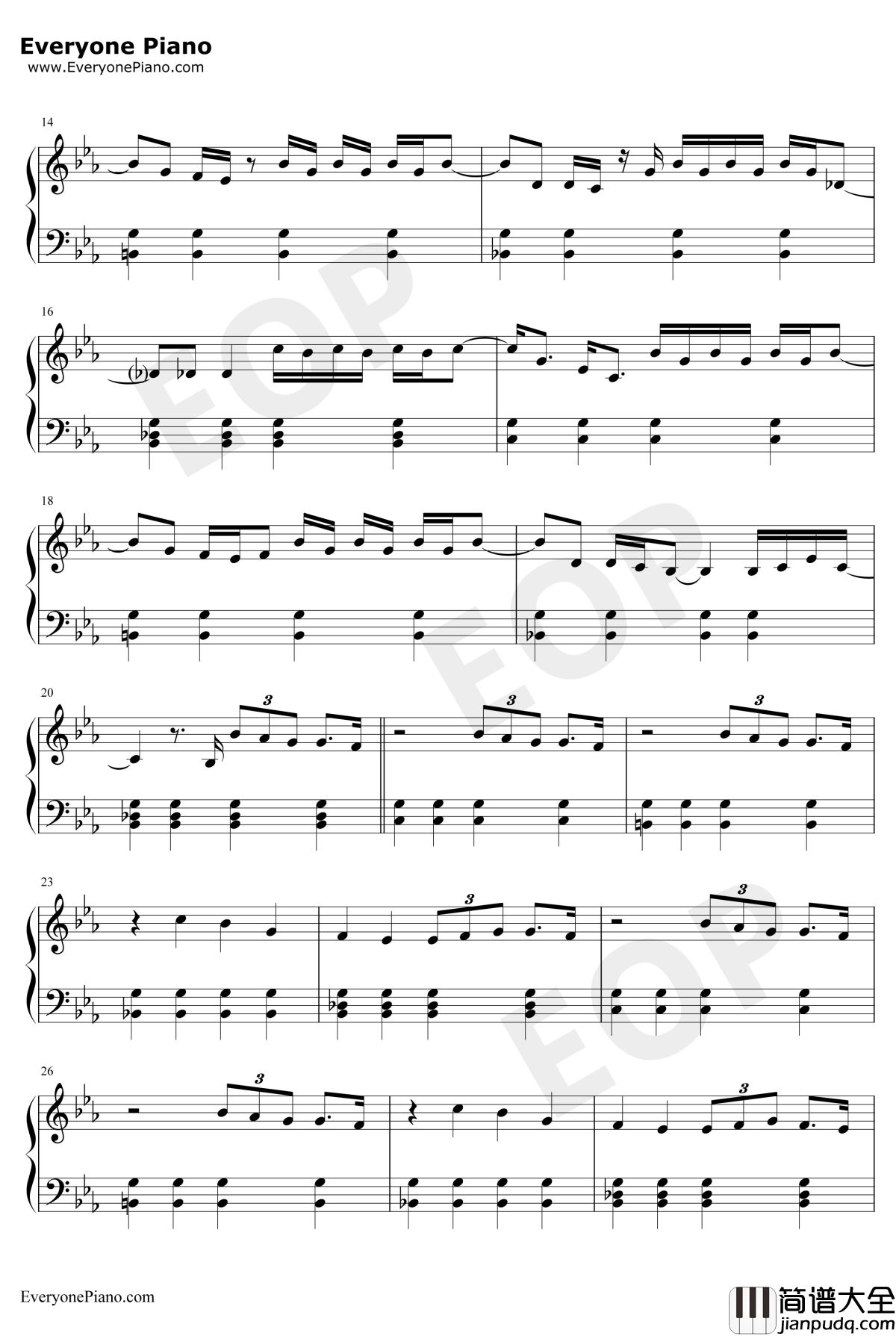 Needy钢琴谱_Ariana_Grande