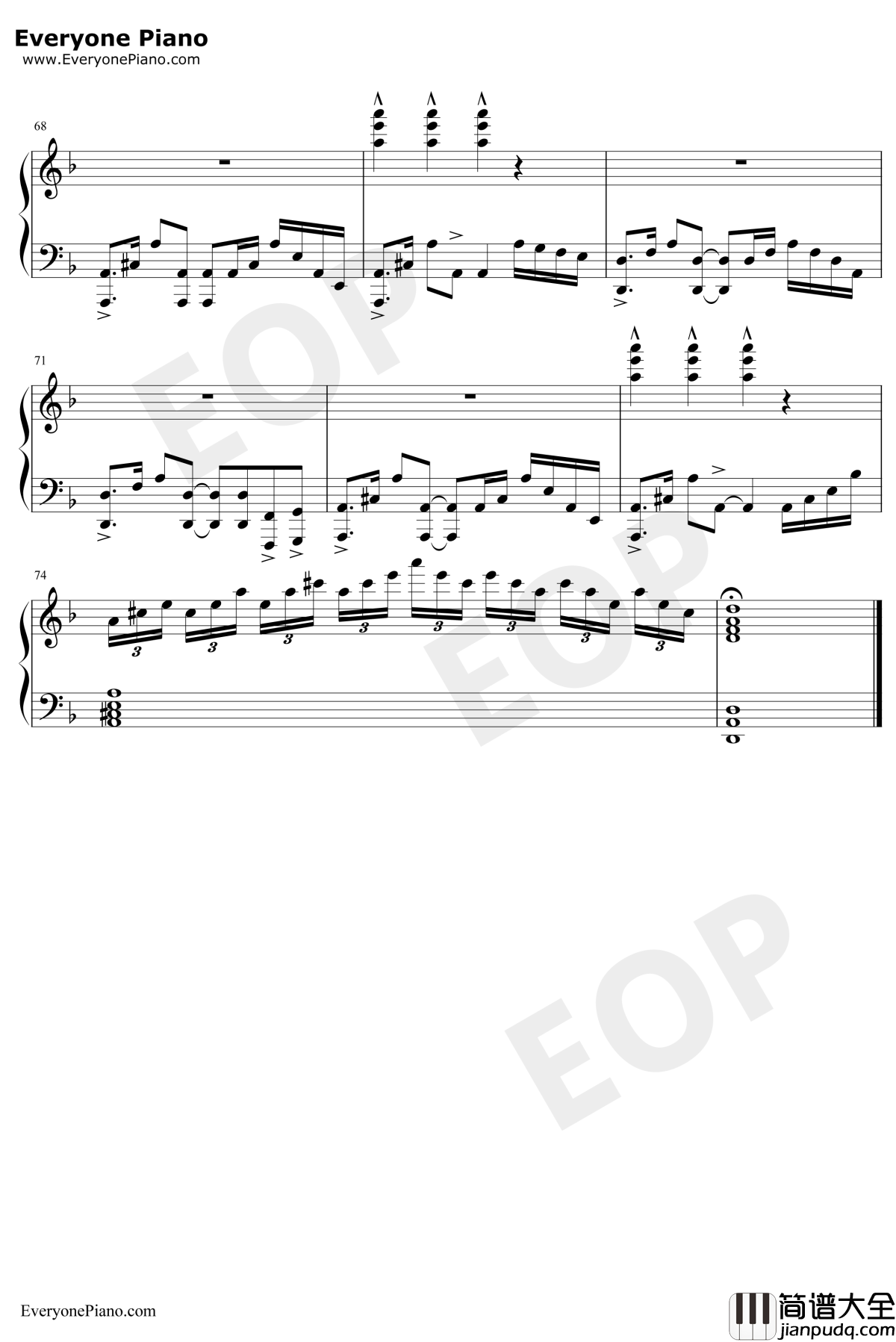 Natural钢琴谱_ImagineDragons