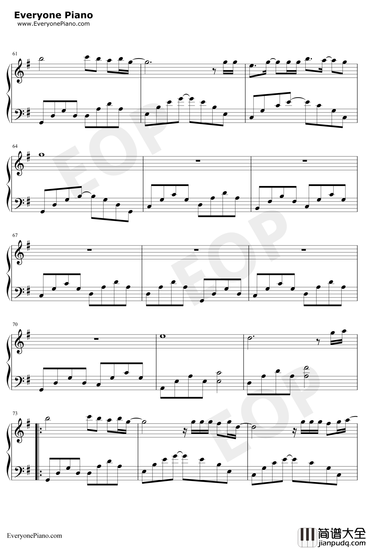 骄傲的少年钢琴谱_南征北战_那年那兔那些事儿第二季片尾曲_正能量神曲