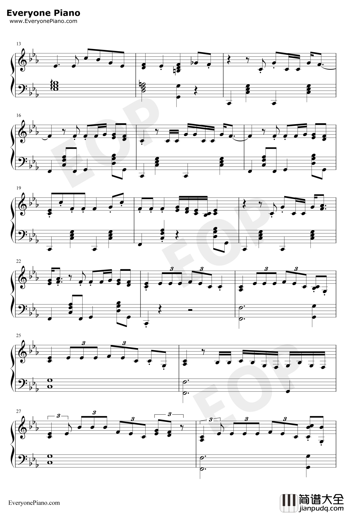 Break_Up_with_Your_Girlfriend_I_am_Bored钢琴谱_Ariana_Grande