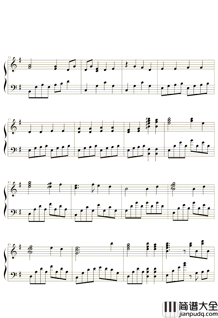 回梦游仙钢琴谱_骆集益_仙剑4主题曲