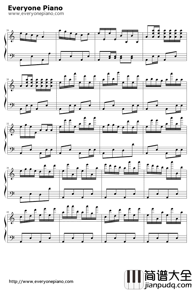 卖汤圆钢琴谱_卓依婷