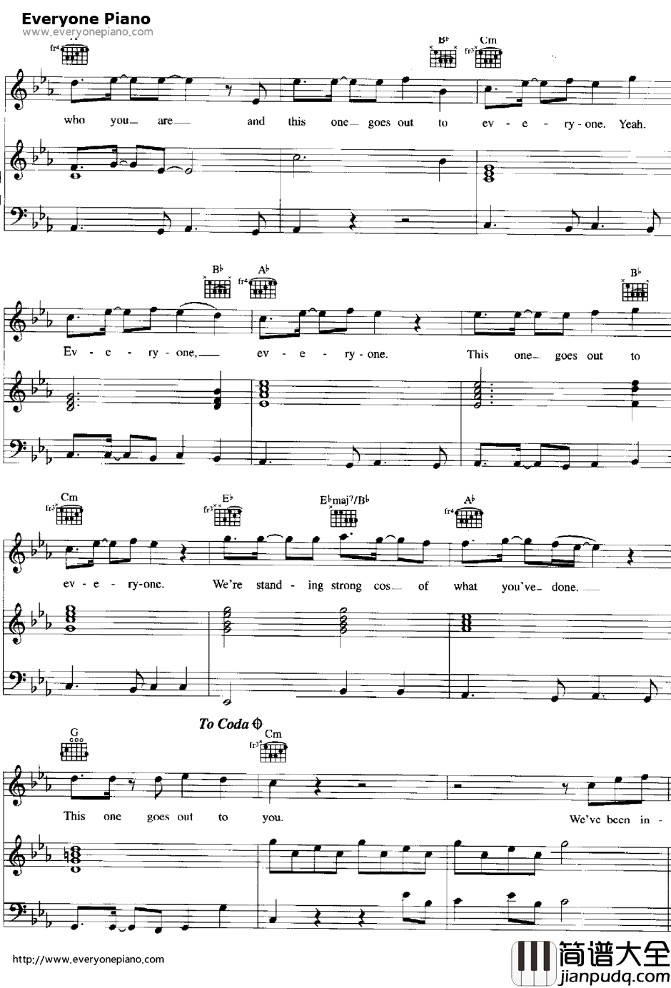 Everybody钢琴谱_Backstreet_Boys后街男孩