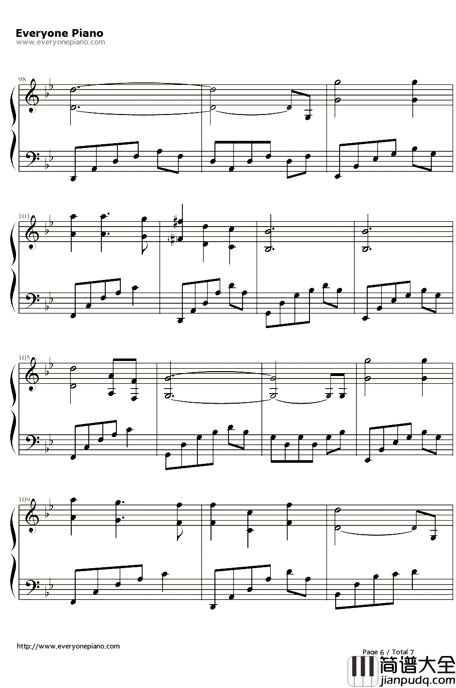 珍惜钢琴谱_李宇春__陆贞传奇_主题曲