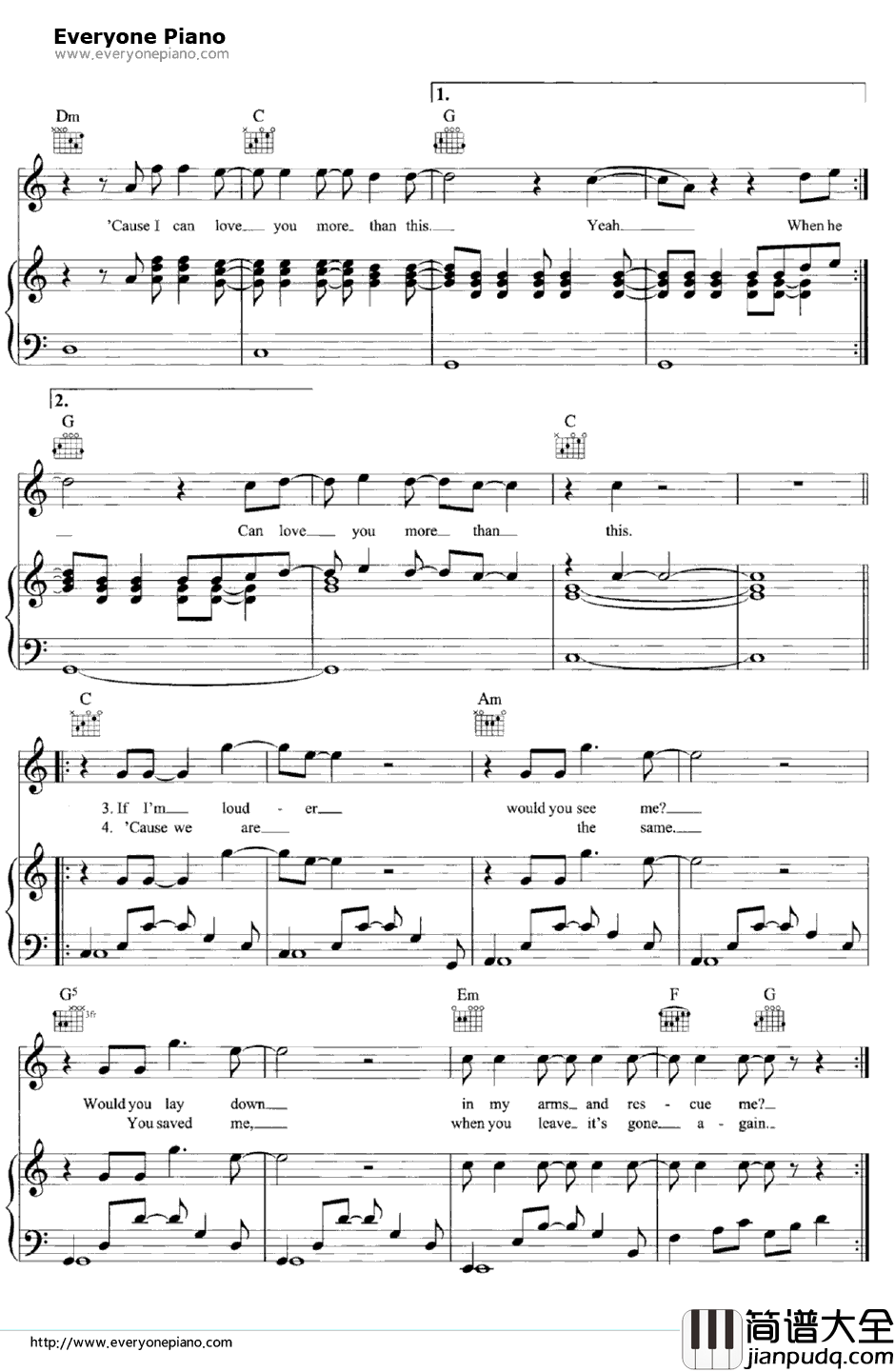 More_Than_This钢琴谱_One_Direction