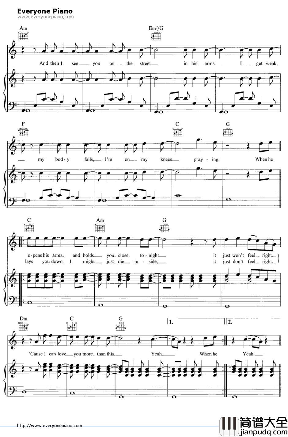 More_Than_This钢琴谱_One_Direction