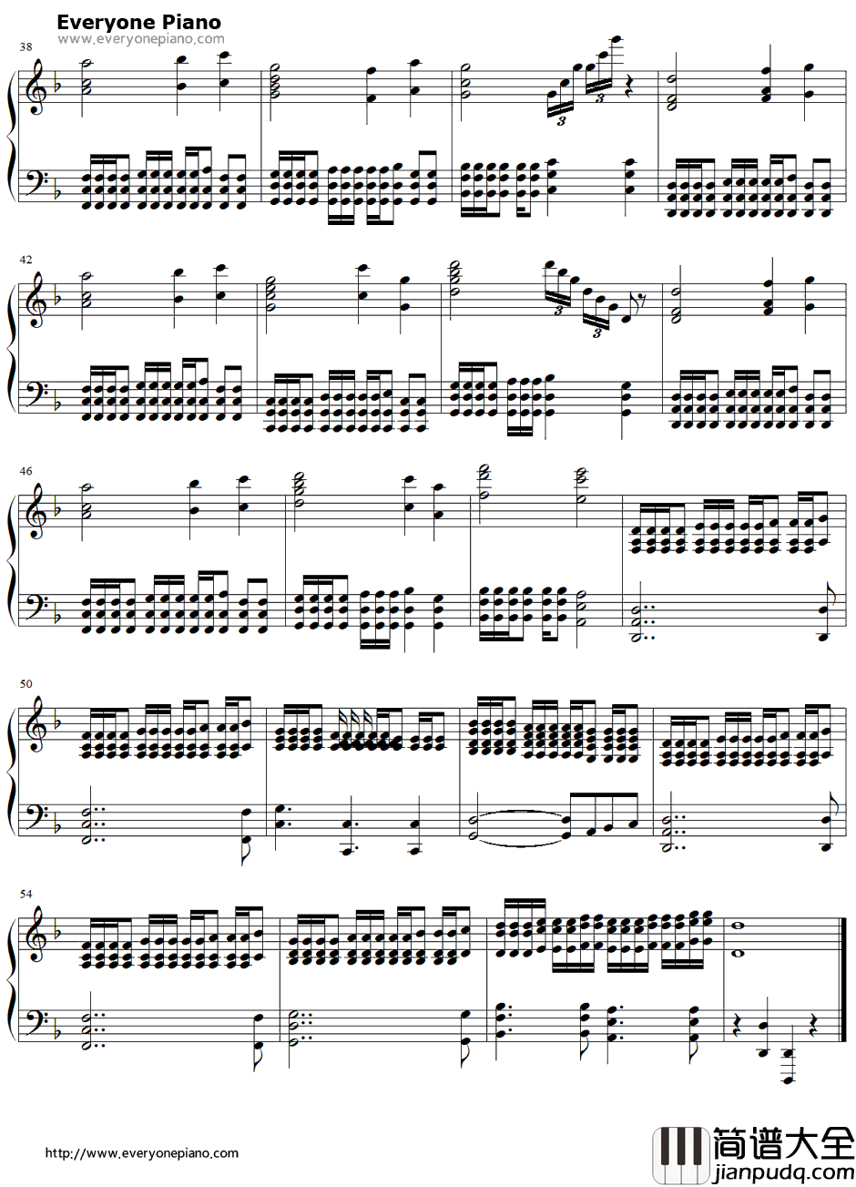 For_the_Win钢琴谱_Two_Steps_From_Hell