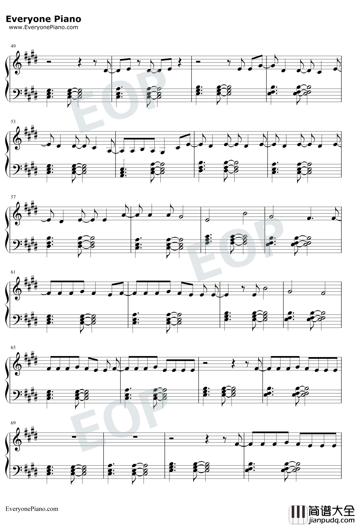 Clean钢琴谱_Taylor_Swift