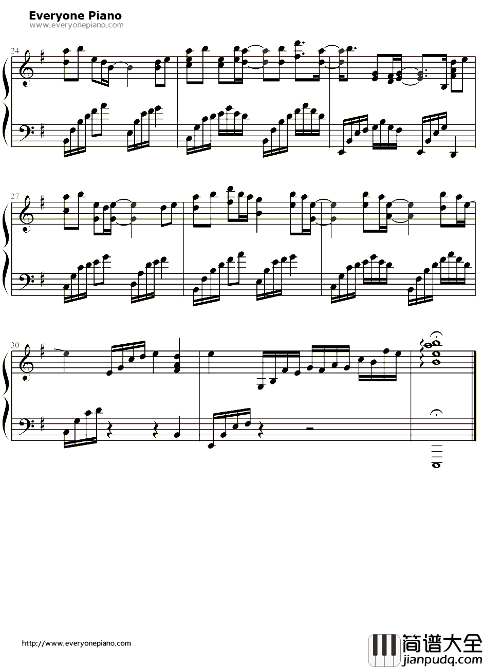 御龙吟钢琴谱_姚贝娜_御龙在天插曲