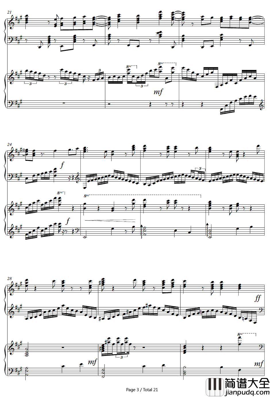 Lightning钢琴谱_TERRASPEX_火星异种ED