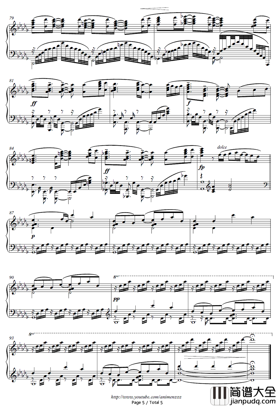 EONIAN钢琴谱_ELISA_イオニアン_乐园追放主题曲