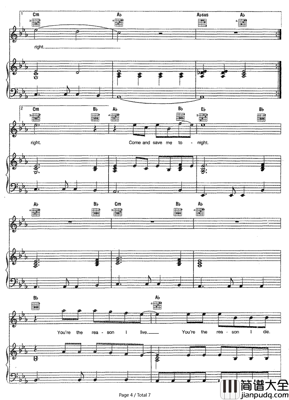 Angel钢琴谱_Aerosmith