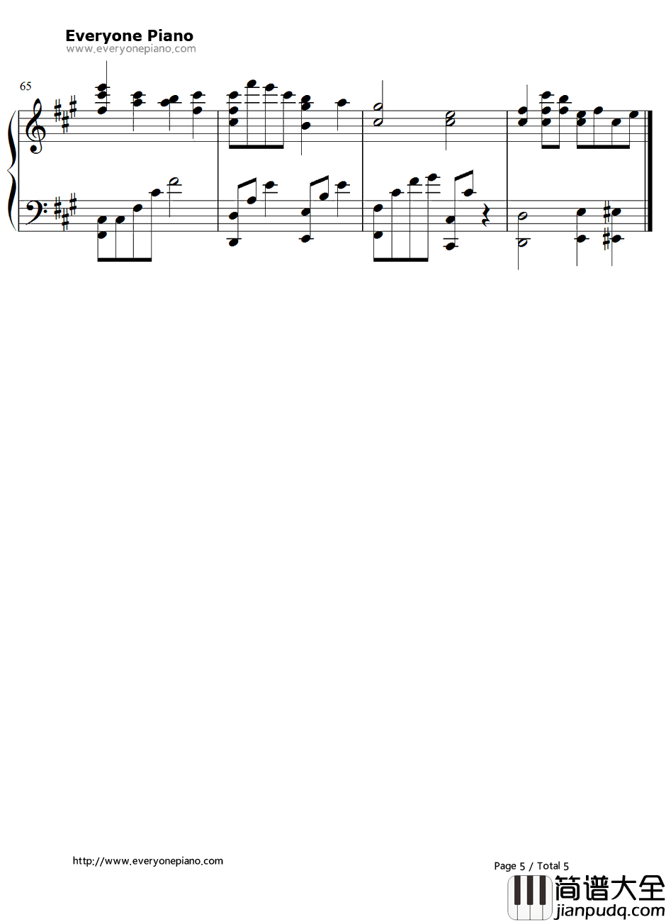 Sairai钢琴谱_小林信一_Deemo插曲