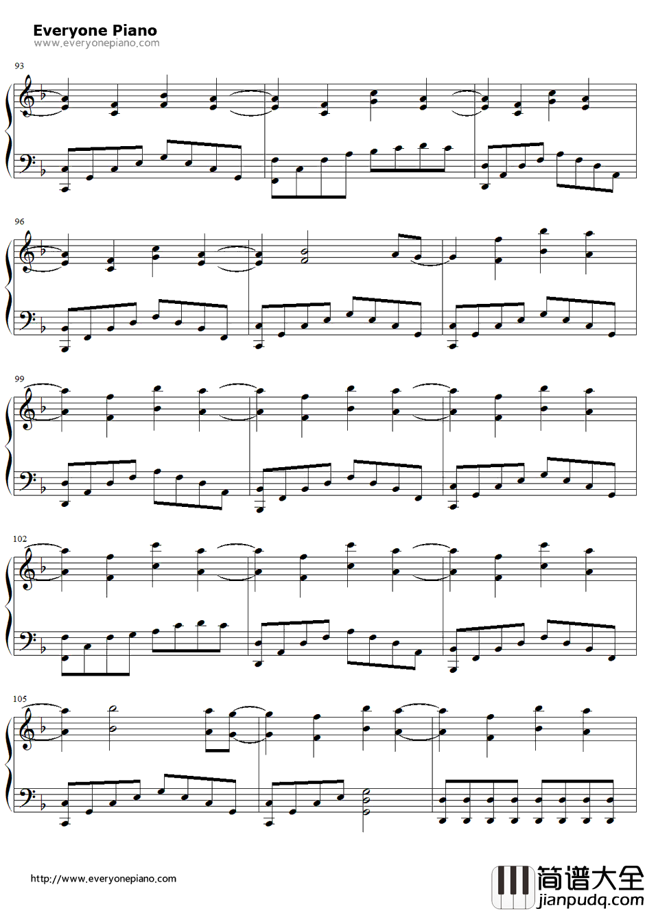 Shattered钢琴谱_Trading_Yesterday