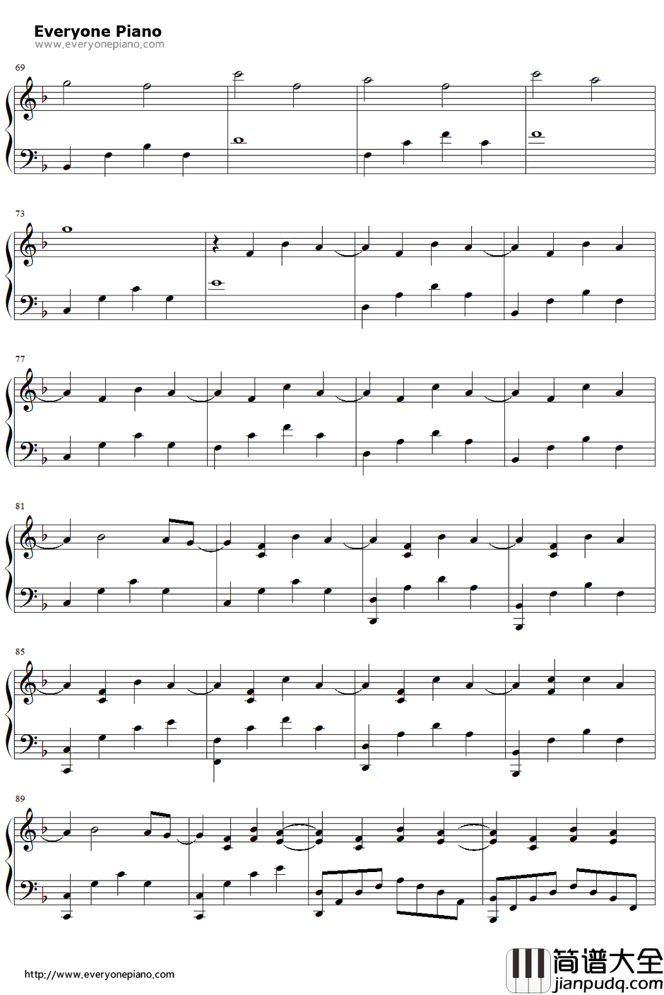 Shattered钢琴谱_Trading_Yesterday