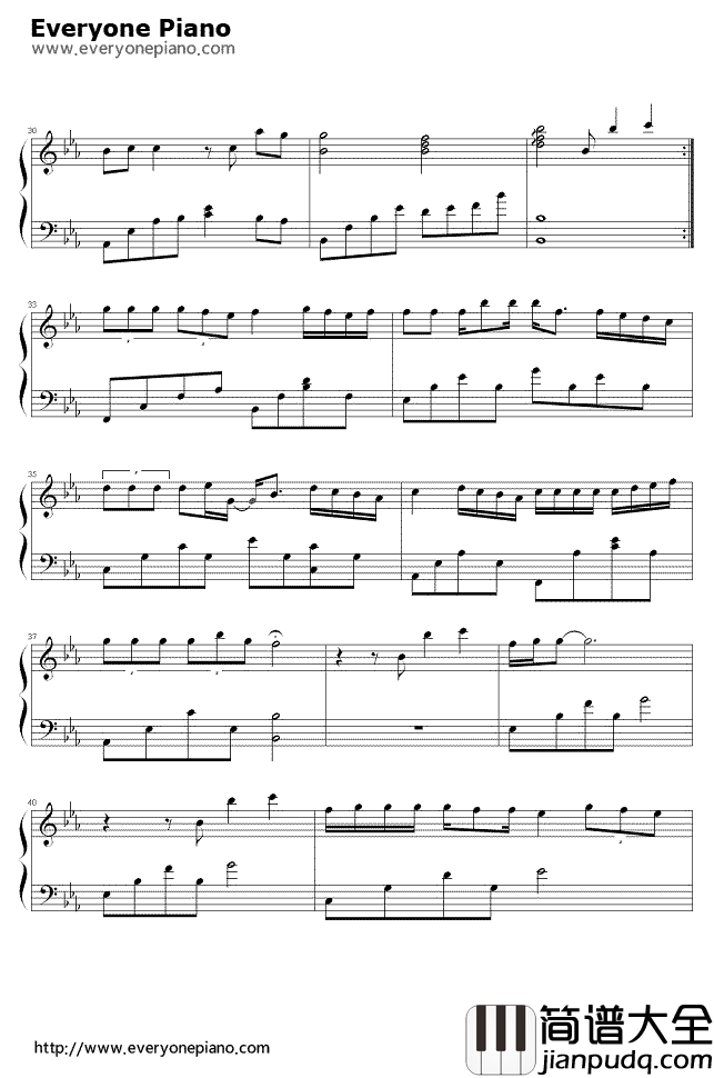 夜夜夜夜钢琴谱_齐秦