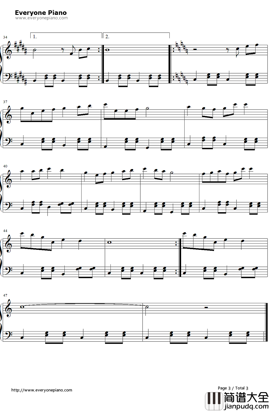 暖暖钢琴谱__梁静茹