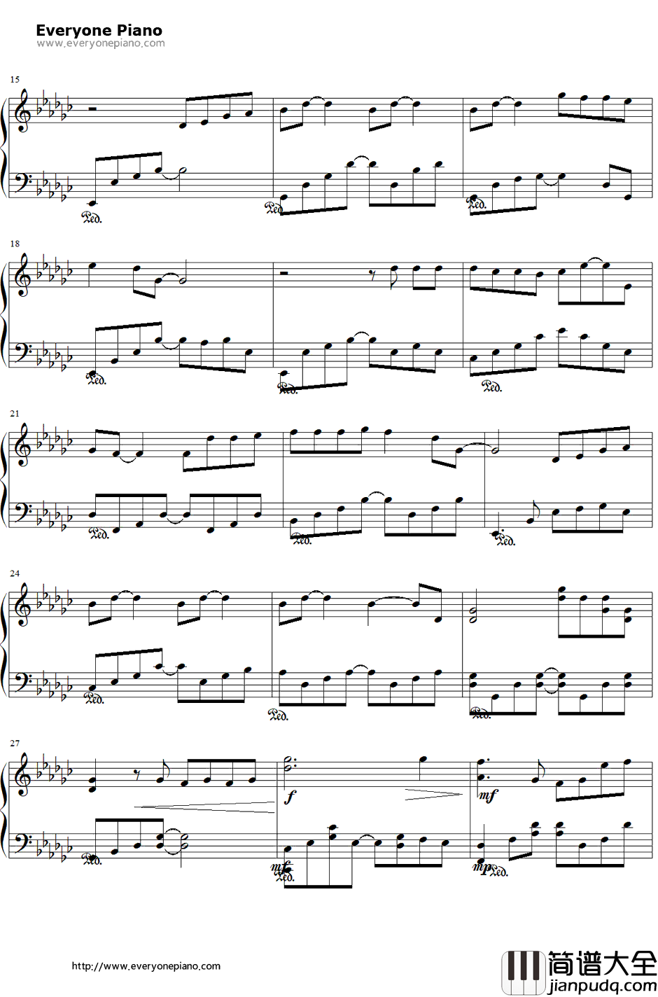 离人钢琴谱_林志炫