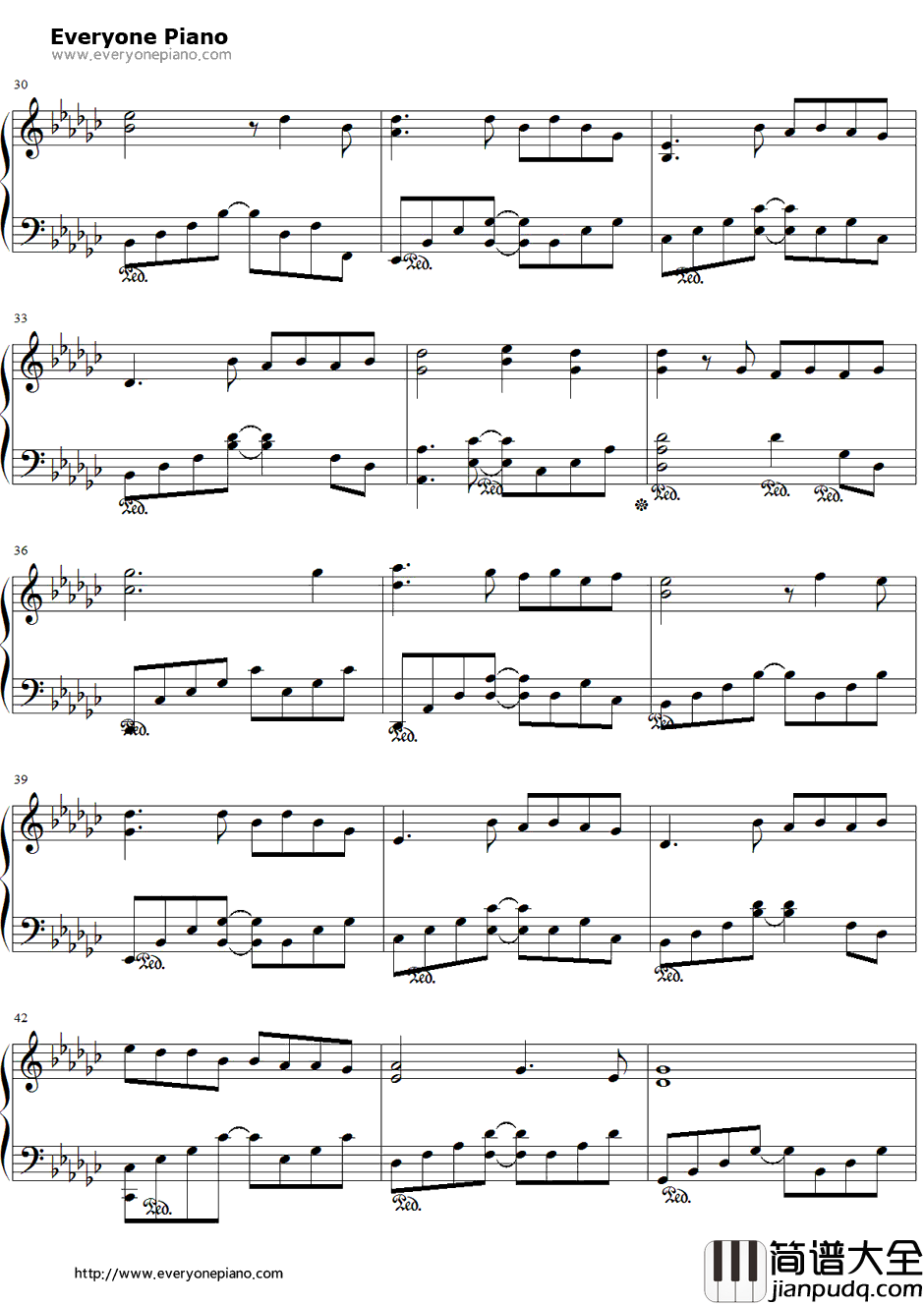 离人钢琴谱_林志炫