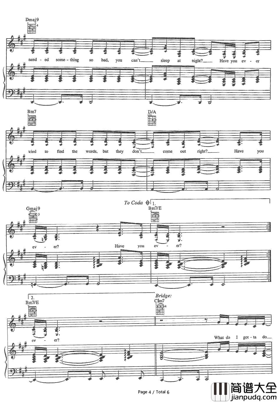 Have_You_Ever钢琴谱_Brandy