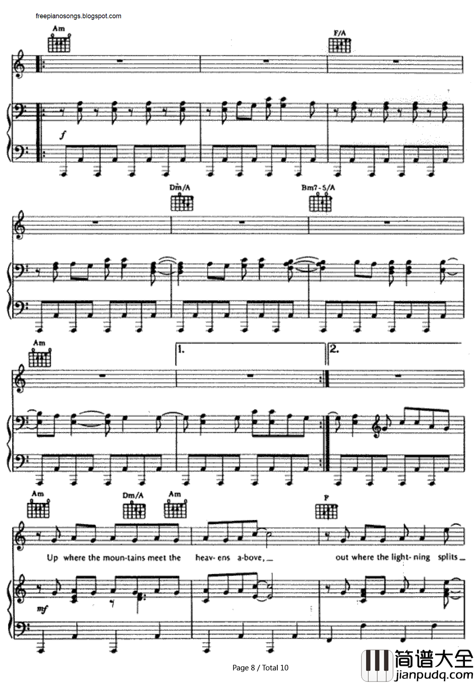 Holding_Out_for_a_Hero钢琴谱_Bonnie_Tyler