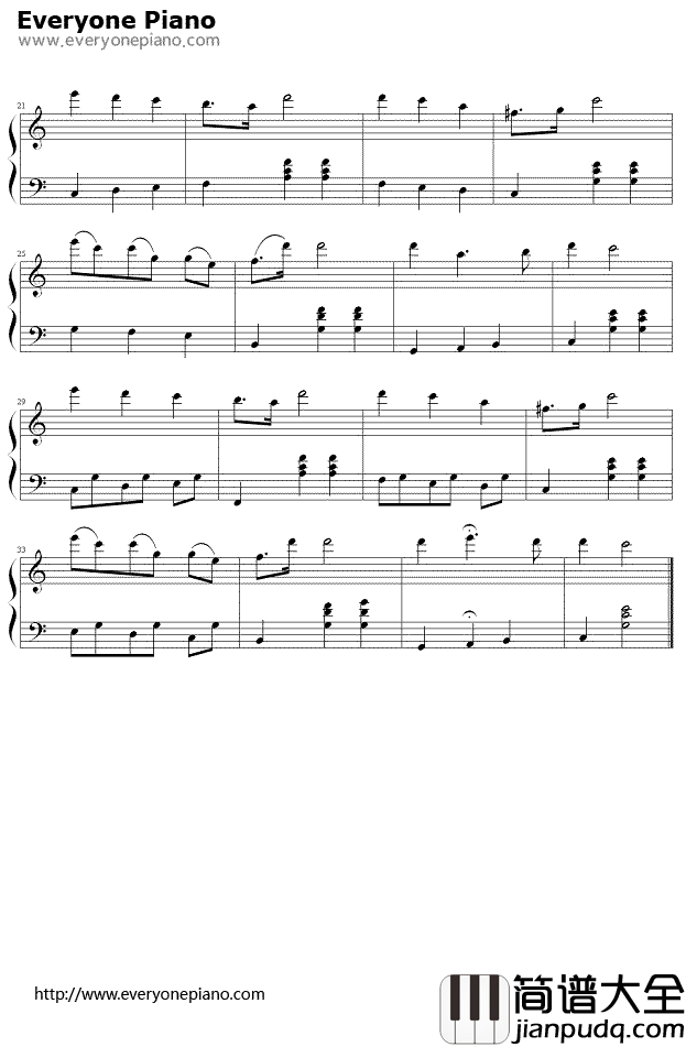 桑塔露琪亚（意大利民歌）钢琴谱_科特劳Teodoro_Cottrau