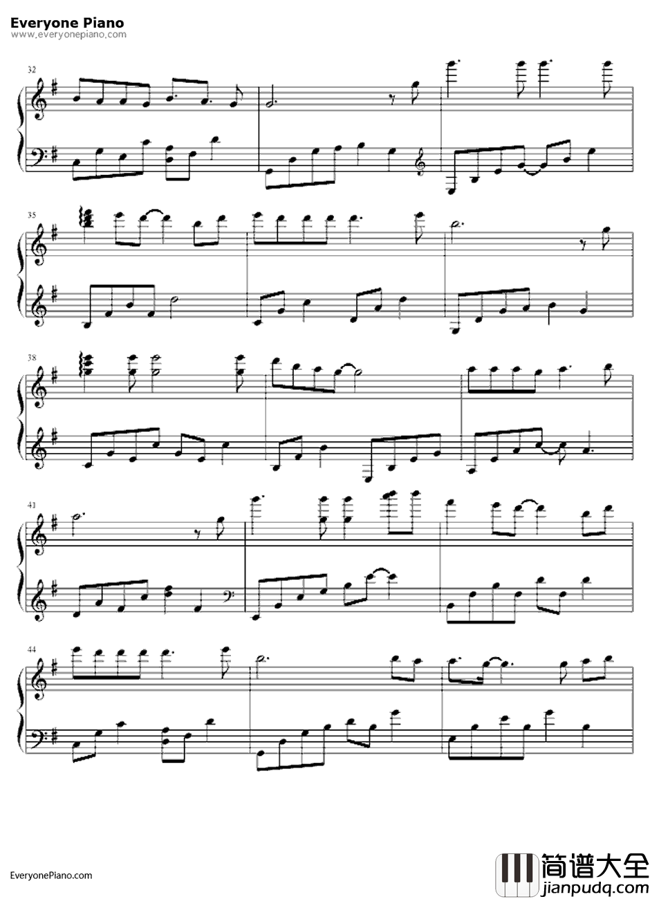 我是不是该安静的走开钢琴谱_郭富城