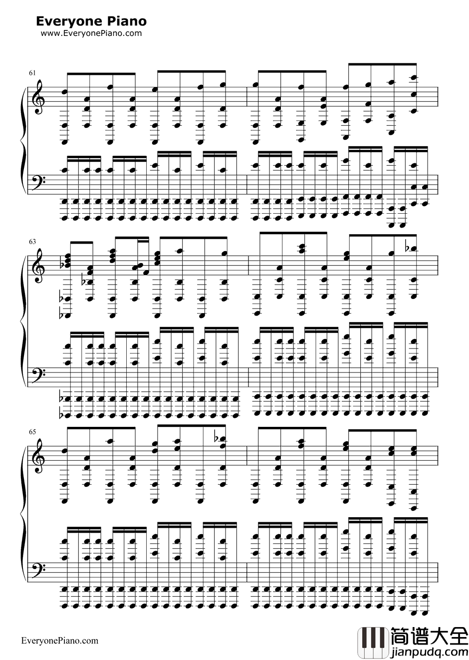 Night_of_Nights钢琴谱_东方Project_十六夜咲夜主题曲改编曲_黑乐谱