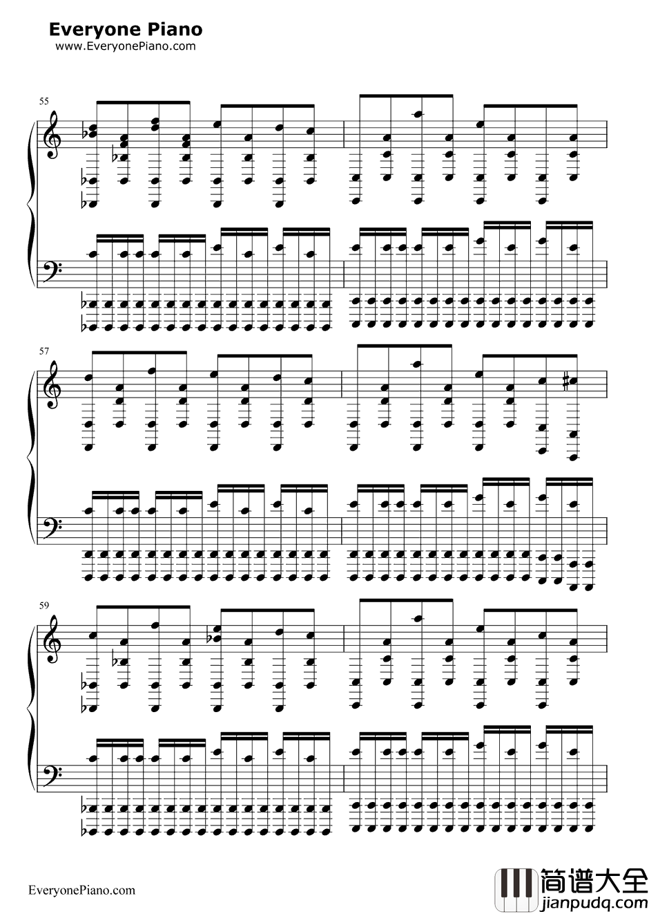 Night_of_Nights钢琴谱_东方Project_十六夜咲夜主题曲改编曲_黑乐谱