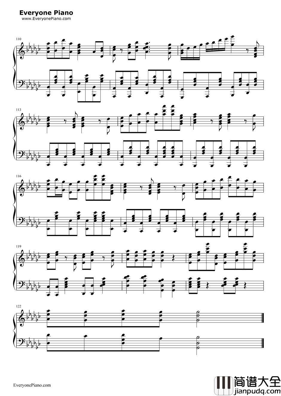 白金ディスコ钢琴谱_阿良良木月火（井口裕香）_白金Disco_伪物语OP3