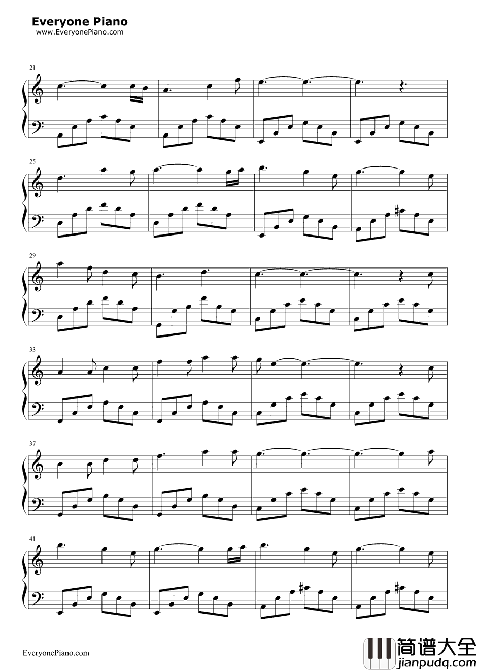 世界末日钢琴谱_Skeeter_Davis