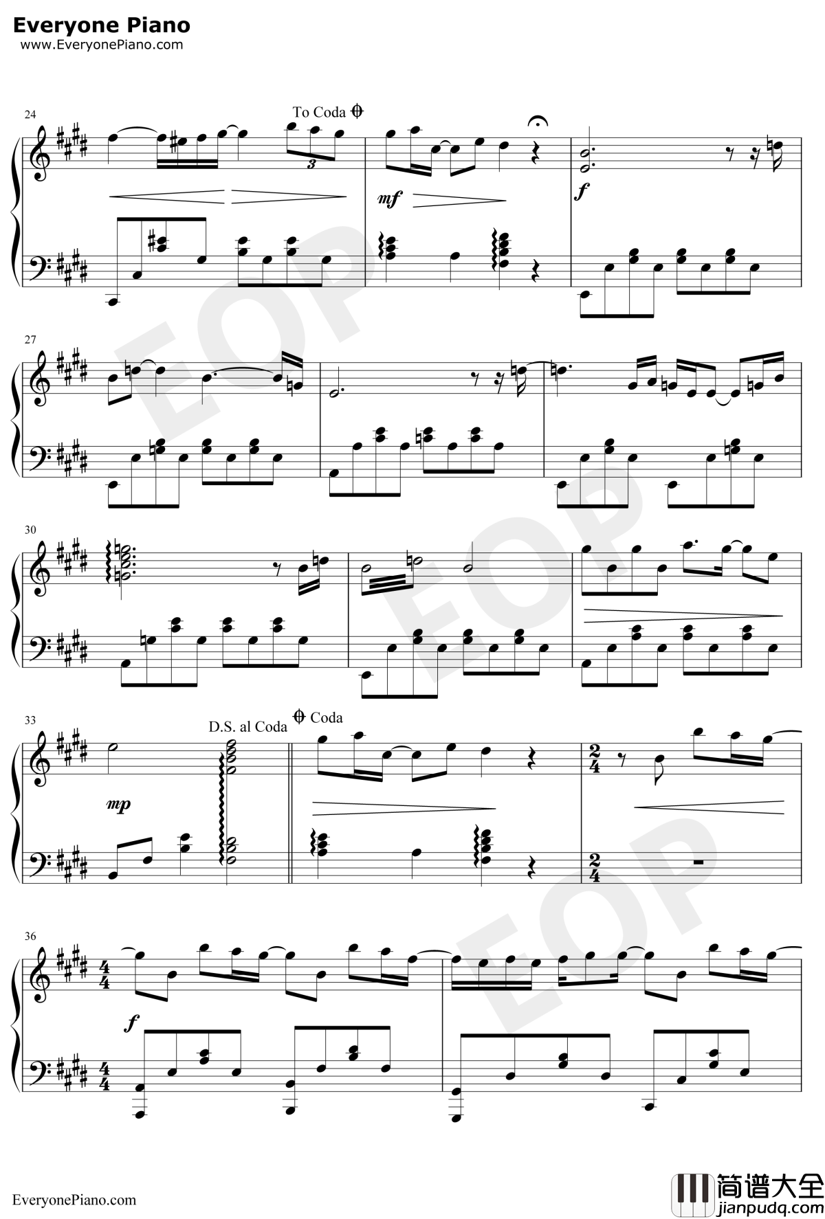 下雨天钢琴谱_南拳妈妈