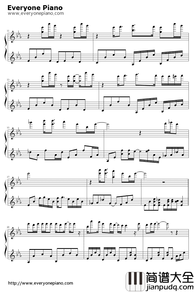 迷宫钢琴谱_王若琳