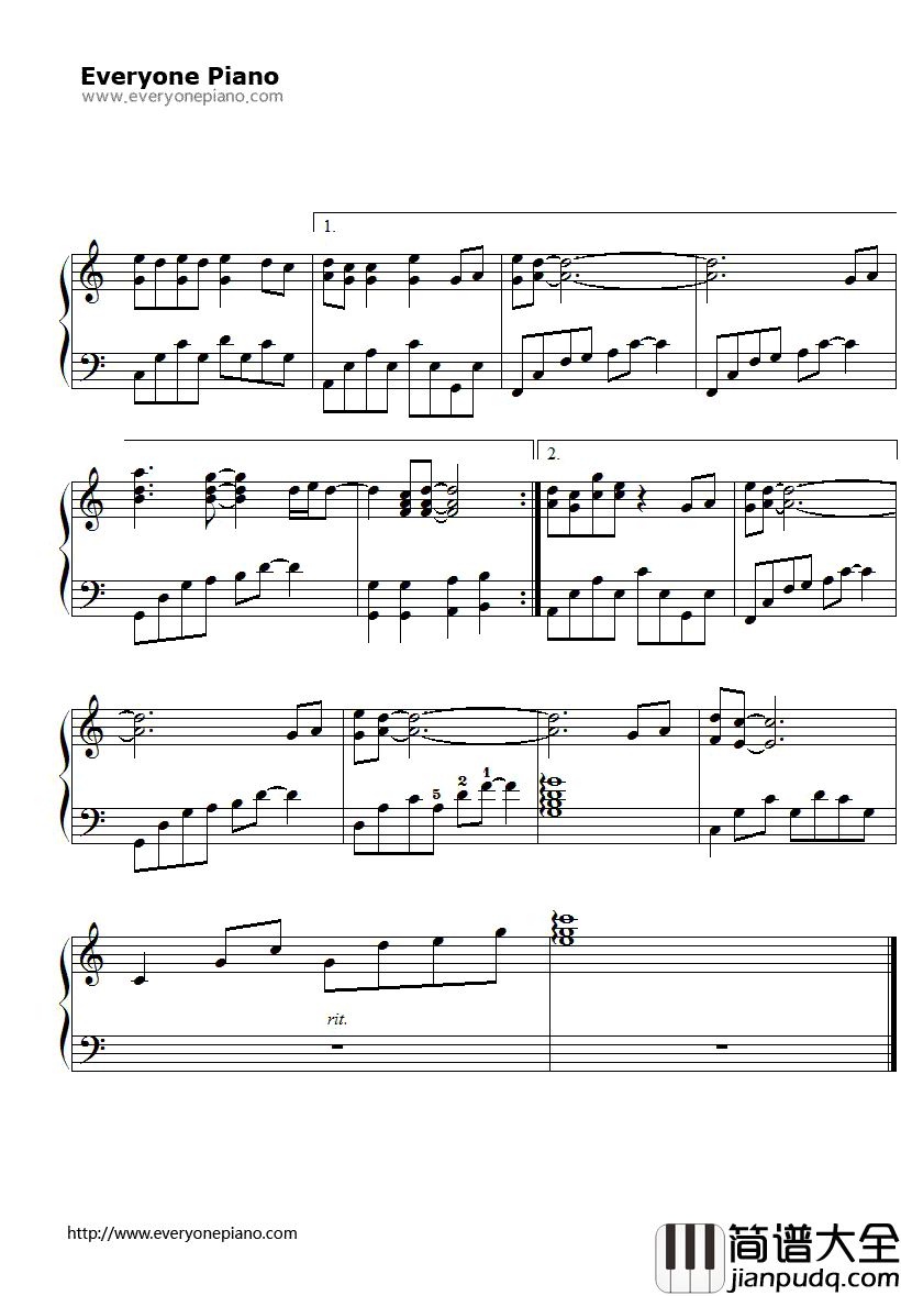 猪之歌钢琴谱_香香