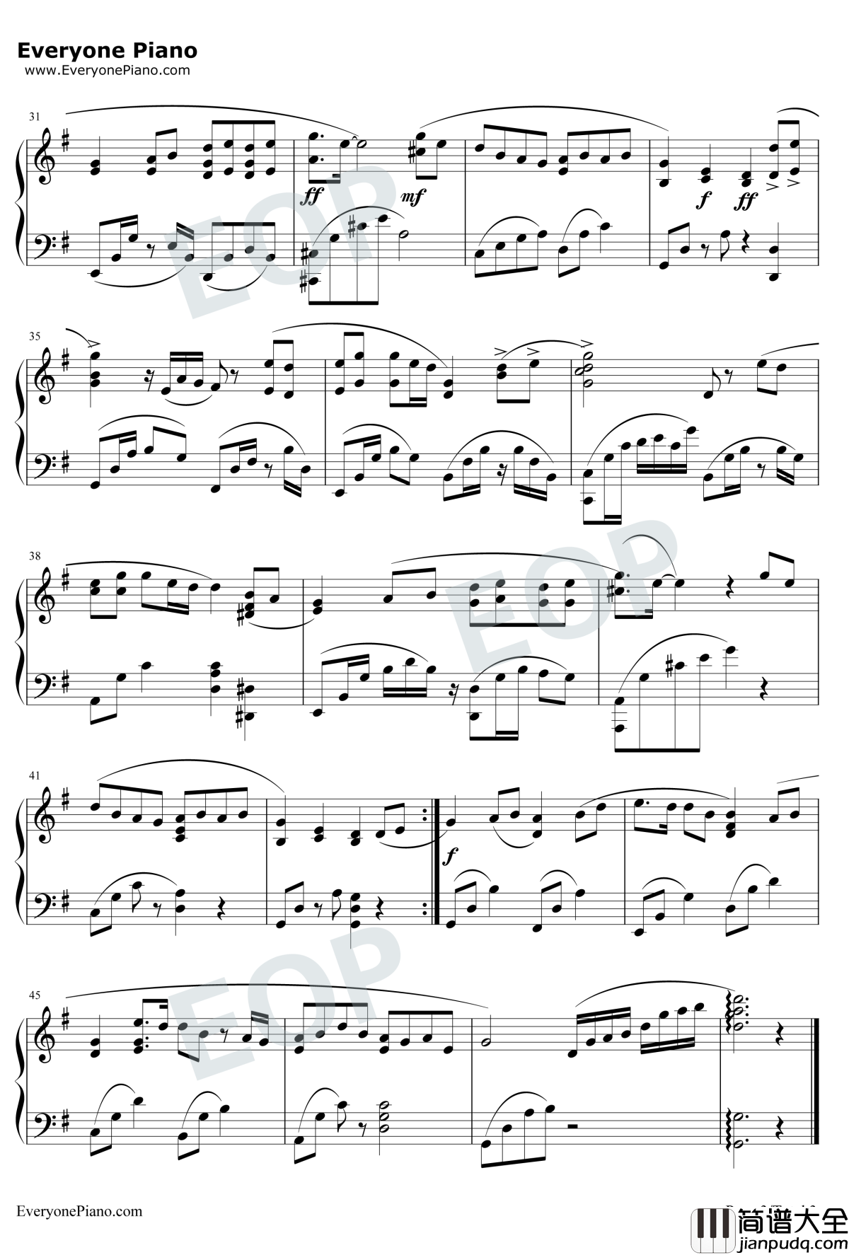 祝福钢琴谱_张学友