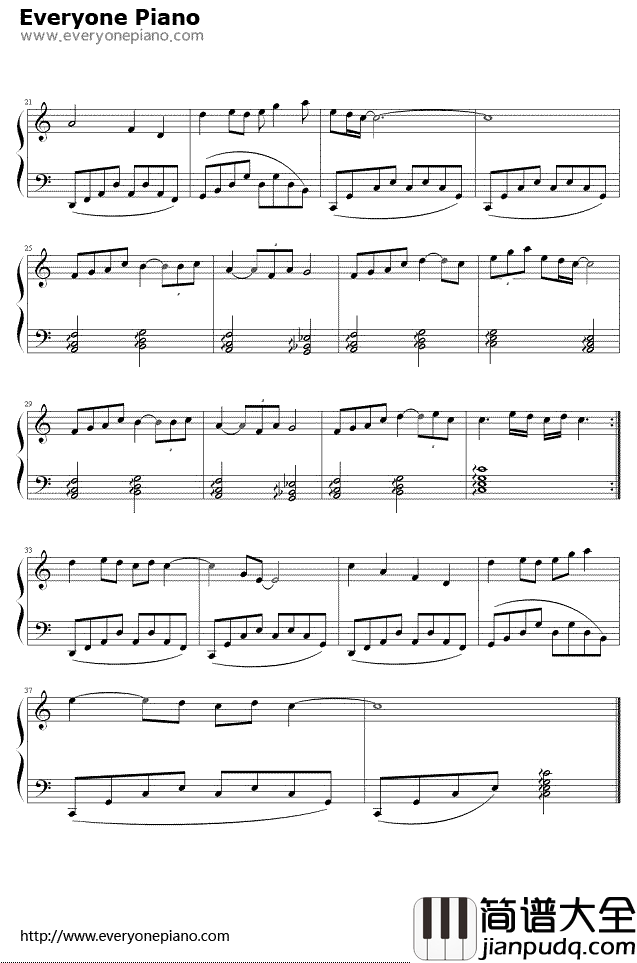 奔放的旋律钢琴谱_Righteous_Brothers正义兄弟