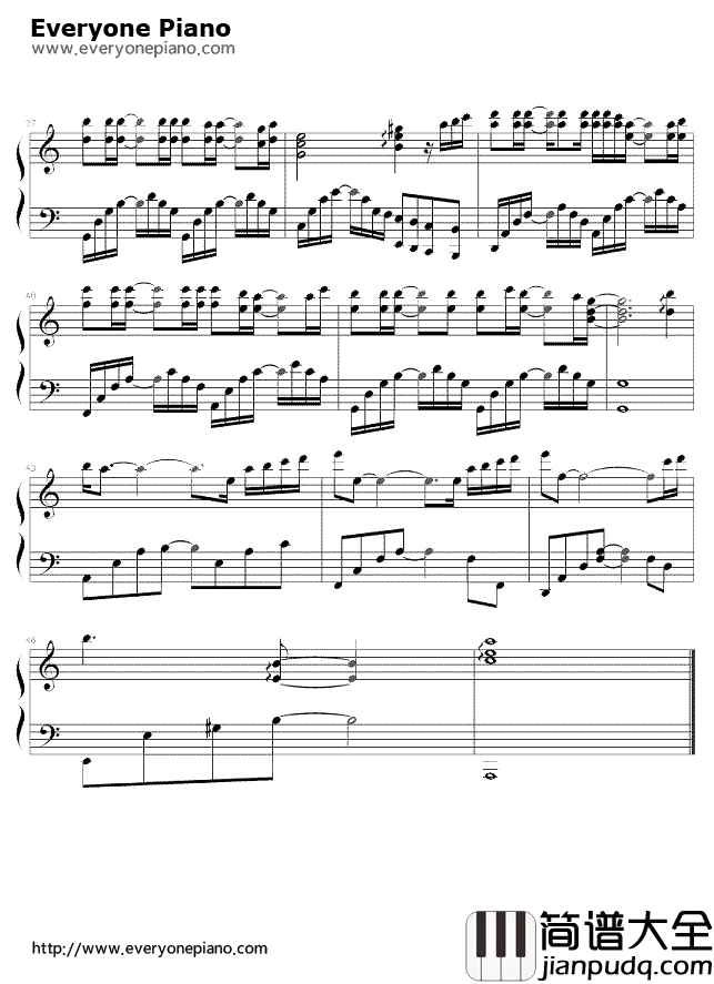 天亮了钢琴谱__韩红