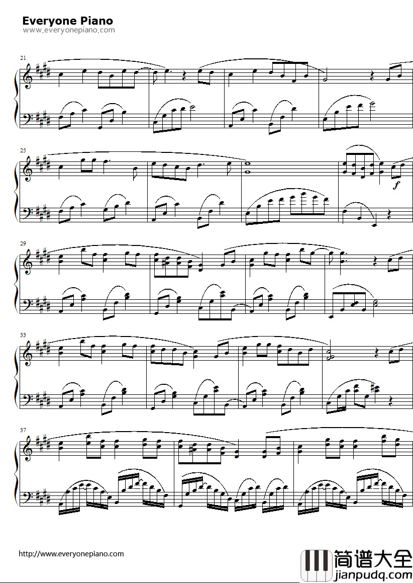 越单纯越幸福钢琴谱_王筝