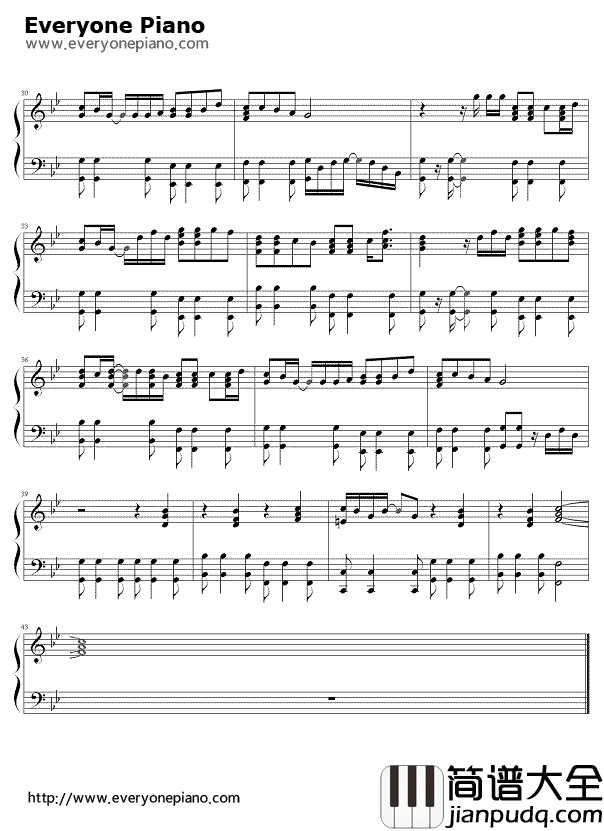 月亮惹的祸钢琴谱_张宇