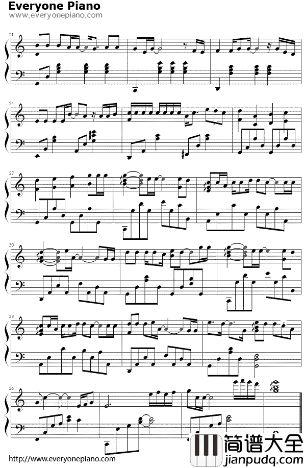 你是我的眼钢琴谱_林宥嘉